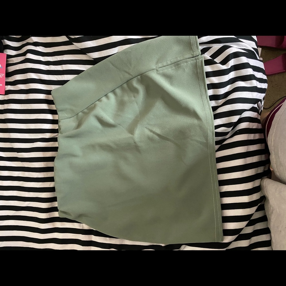 Mint green skort